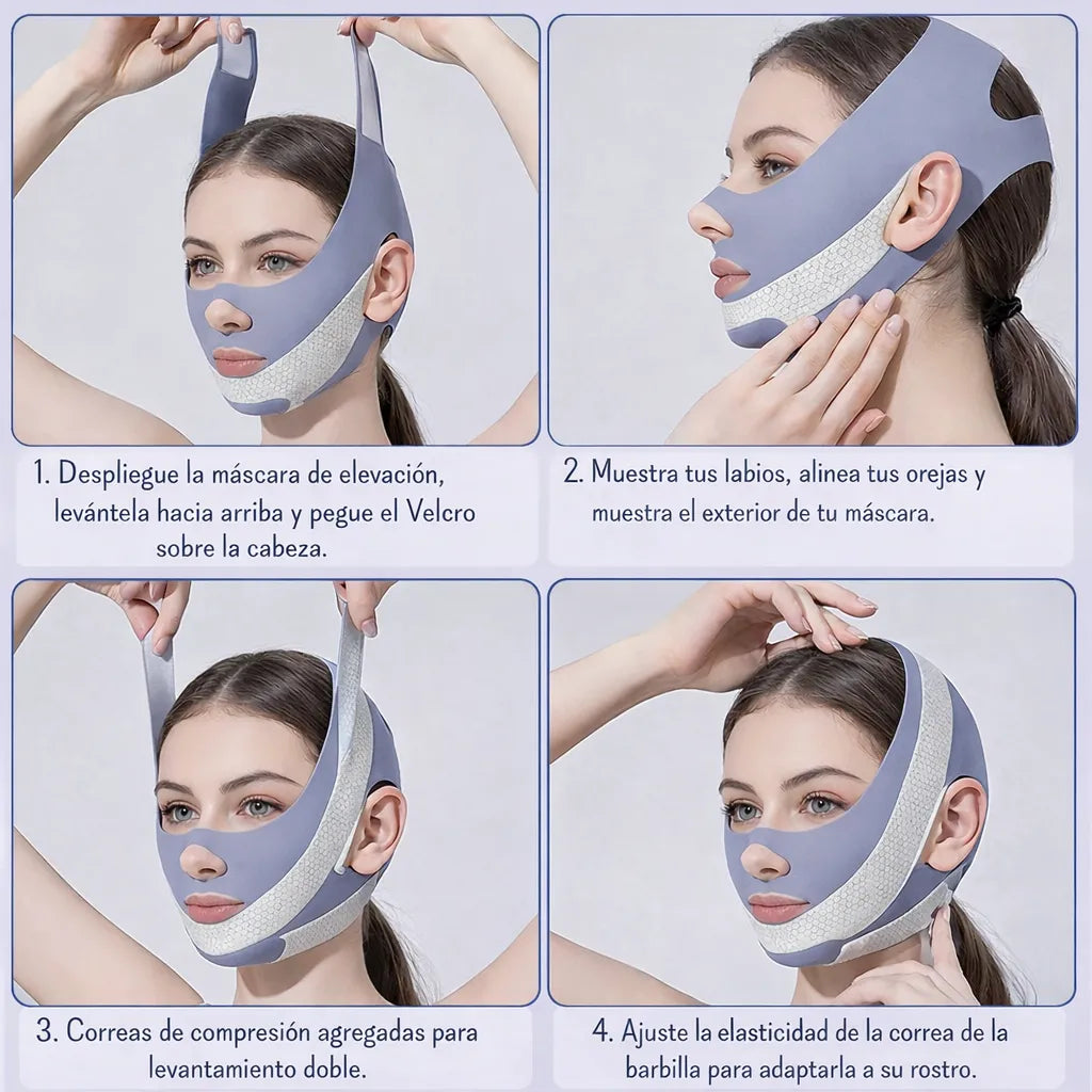 ✨💆♀️ Máscara Facial Anti Papada Lifting – Efecto V-Line 💆♀️✨