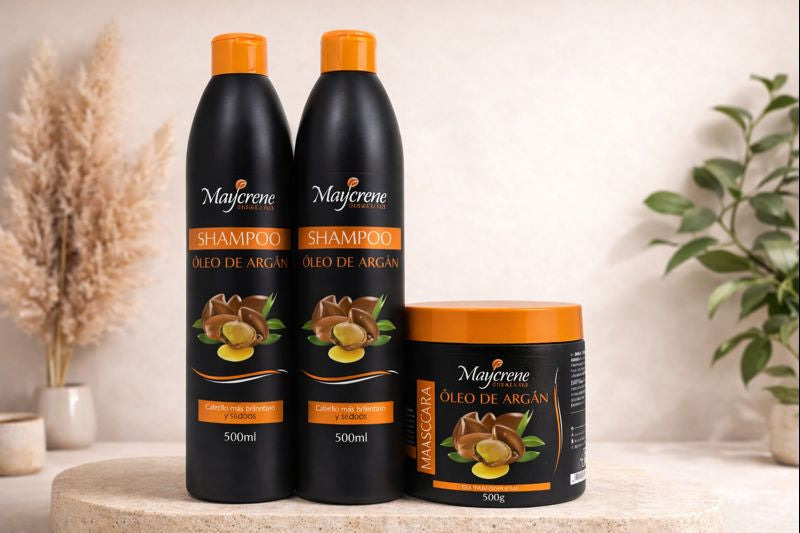 ✨ Kit Maycrene Óleo de Argán – Nutrición, Brillo y Suavidad Profunda ✨