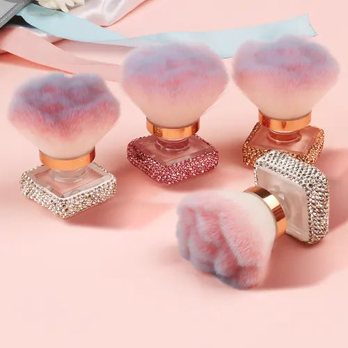 💅 Brocha Multifuncional para Polvo de Uñas – Suave y Esponjosa 💅