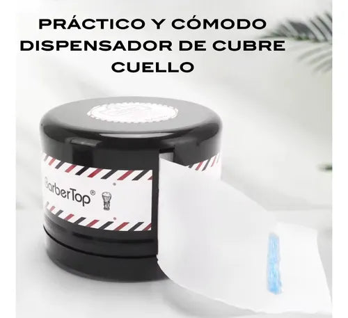 💈 Dispensador de Cubrecuello para Barbería y Estéticas – Profesional