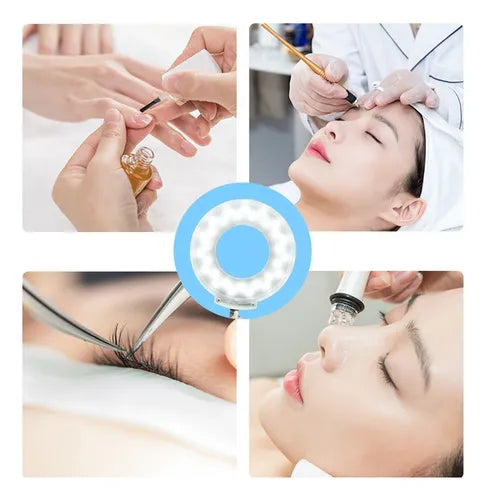 🔍 Lupa Lámpara LED Multifocal con Pie – Cosmetología y Uso Profesional