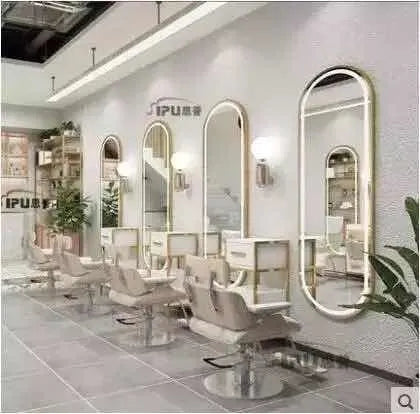 ✨ Espejo  de Barbería Moderno – Estilo Europeo con Luz Espejos