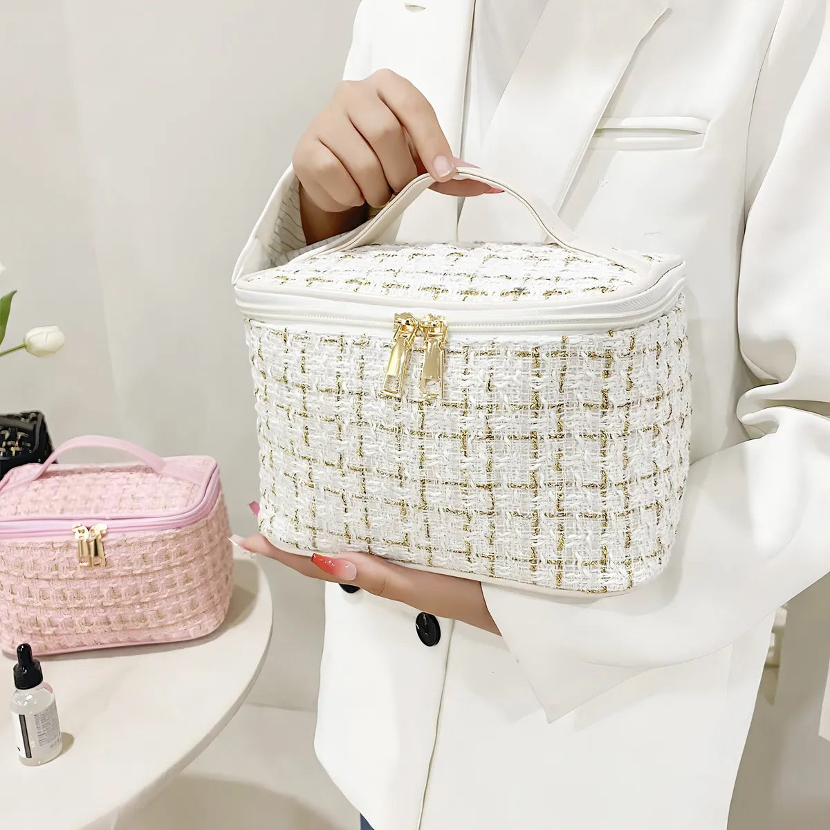 👜 Neceser de Viaje de Gran Capacidad para Cosméticos – Impermeable y Portátil